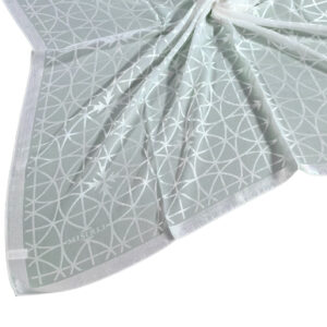 Mısırlı Eşarpları Devore Geometrik Desenli Eşarp