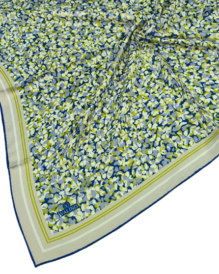 Valino Çiçek Desenli Şifon Eşarp – 90x90 cm