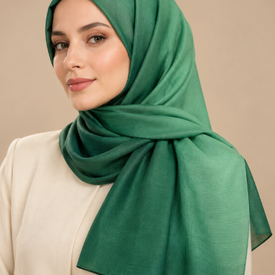 Valino Soft Pamuklu Degrade Eşarp - 90x90 cm